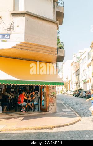 Straße in san telmo, buenos aires, argentinien - 2. märz 2024. Hochwertige Fotos Stockfoto