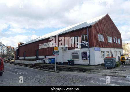 Bristol Harbour Buildings und Harbour Railway. Bristol, England, Vereinigtes Königreich. Februar 2024. Stockfoto