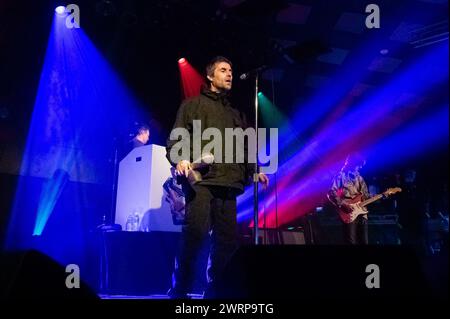 Glasgow, Schottland, 13.03.2024, Liam Gallagher trat am 13. März 2024 im Barrowland Ballroom in Glasgow auf Stockfoto