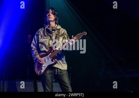 Glasgow, Schottland, 13.03.2024, John Squire tritt am 13. März 2024 im Barrowland Ballroom in Glasgow auf Stockfoto