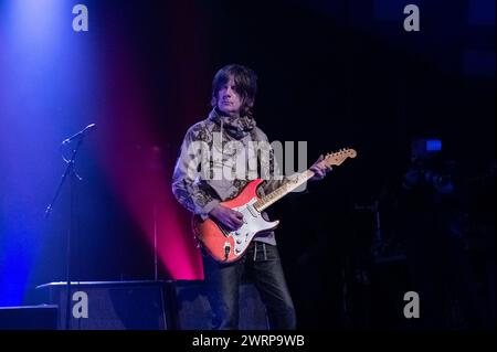 Glasgow, Schottland, 13.03.2024, John Squire tritt am 13. März 2024 im Barrowland Ballroom in Glasgow auf Stockfoto