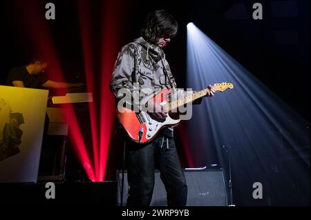 Glasgow, Schottland, 13.03.2024, John Squire tritt am 13. März 2024 im Barrowland Ballroom in Glasgow auf Stockfoto