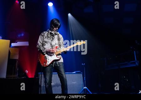 Glasgow, Schottland, 13.03.2024, John Squire tritt am 13. März 2024 im Barrowland Ballroom in Glasgow auf Stockfoto