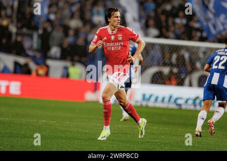 Porto, Portugal - 03 03 2024: Alvaro Carreras beim Spiel zwischen dem FC Porto und SL Benfica im Estadio do Dragao, Porto, Portugal. (Macie Stockfoto