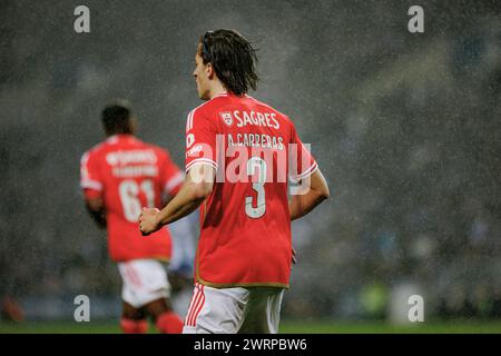 Porto, Portugal - 03 03 2024: Alvaro Carreras beim Spiel zwischen dem FC Porto und SL Benfica im Estadio do Dragao, Porto, Portugal. (Macie Stockfoto