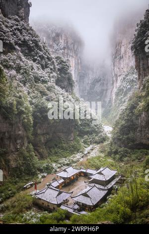 Drei natürlichen Brücken der Wulong Karst geologischer Park, UNESCO-Weltkulturerbe im wulong County, Chongqing, China, Asien Stockfoto