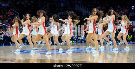 13. März 2024: Die Cheerleader des Boston College treten in der Capital One Arena in Washington, DC Justin Cooper/CSM für die Zuschauer bei einem ACC Men's Basketball Tournament zwischen den Boston College Eagles und den Clemson Tigers auf Stockfoto