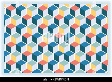 Pflastervektor-Illustration mit Sammlung von Straßenpflastern, Ziegeln, architektonischen Elementen und Steinplatten für die Herstellung von Böden in flachem Hintergrund Stock Vektor