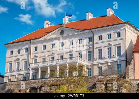 Blick auf das Stenbock House, estnischer Regierungssitz. Tallinn, Estland, Baltische Staaten Stockfoto