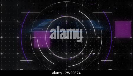 Abbildung: Änderung der Scope-Scannummern und Datenverarbeitung Stockfoto