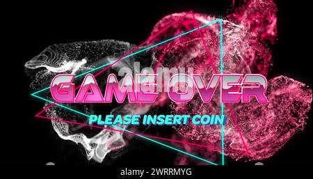 Bild des Cyber monday im digitalen abstrakten kaleidoskopischen Raum Stockfoto