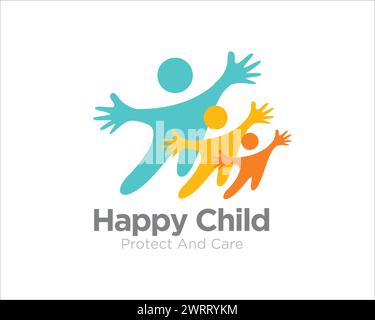 Happy Child Health Logo Designs für Health Care Logo Designs Stock Vektor