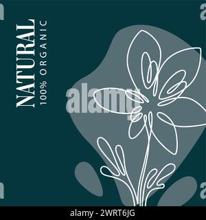 Qualität und Güte natürlicher und biologischer Produkte Stock Vektor