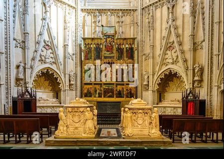 Kapelle von Santiago (Jakobus). Toledo Cathedral Interior Architecture Features, Spanien Stockfoto