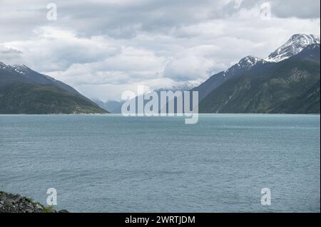 Der westliche Arm vor dem Chilkat Inlet in Haines, Alaska, USA Stockfoto