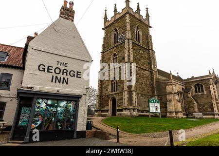 Alford, Lincolnshire, UK, England, Alford UK, Alford Village, Village, Villages, Alford Lincolnshire, St Wilfrid's Church, St. Wilfrids Kirche Alford, Stockfoto