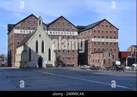 Die Mariners Chapel in den Historic Docks, Gloucester Stockfoto