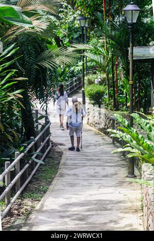 Kuala Lumpur, Malaysia - 26. Januar 2023: Botanische Gärten Von Perdana. Der Garten, der früher als Lake Gardens bekannt ist Stockfoto