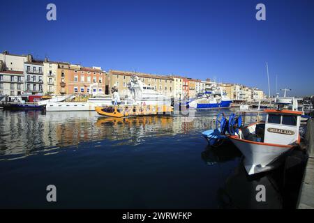 Der Fischerhafen von Sete. Occitanie, Frankreich Stockfoto