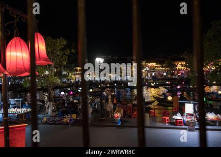 Hoi an bei Nacht, Provinz Quảng Nam, Vietnam, Asien Stockfoto