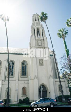 Religionsschule Wilshire Boulevard Temple in Los angeles, usa - 2. märz 2024. Hochwertige Fotos Stockfoto