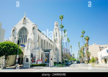 Religionsschule Wilshire Boulevard Temple in Los angeles, usa - 2. märz 2024. Hochwertige Fotos Stockfoto