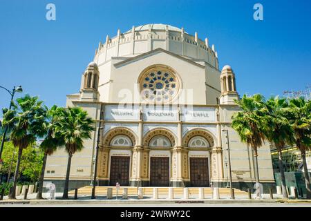 Religionsschule Wilshire Boulevard Temple in Los angeles, usa - 2. märz 2024. Hochwertige Fotos Stockfoto