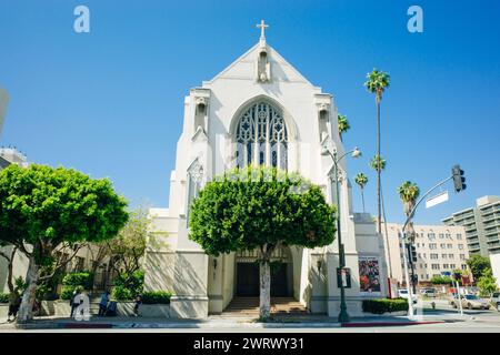 Religionsschule Wilshire Boulevard Temple in Los angeles, usa - 2. märz 2024. Hochwertige Fotos Stockfoto