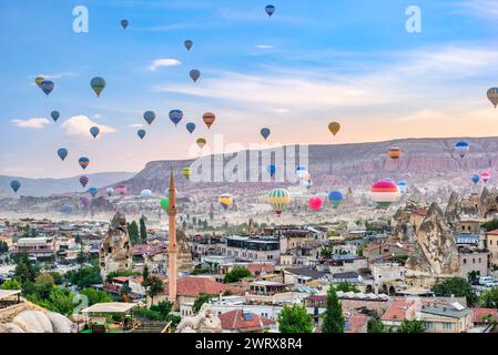 Festival der Heißluftballons in Goreme, Kappadokien Stockfoto