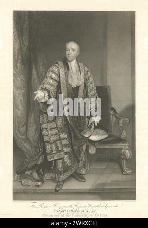 William Wyndham Grenville Lord Grenville, University of Oxford Chancellor 1814 Stockfoto