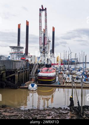 Das Leichtschiff 50 H.Y. Tyne, das 1879 für Trinity House gebaut wurde, ist eines von drei erhaltenen hölzernen Leichtschiffen. Stockfoto