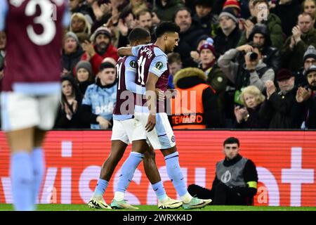 BIRMINGHAM: Ollie Watkins von Aston Villa FC verlässt das Feld im Achtelfinale der UEFA Conference League am 14. März 2024 im Villa Park in Birmingham, England. ANP OLAF KRAAK Stockfoto