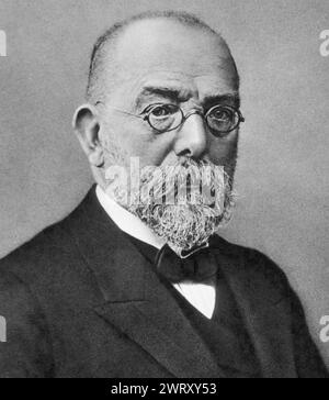 ROBERT KOCH (1843-1910), deutscher Arzt und Mikrobiologe Stockfoto