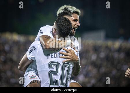 Sao Paulo, Brasilien. März 2024. Juri Alberto von Corinthians feiert, nachdem er während der Copa do Brasil (São Bernardo gegen Corinthians - Estádio 1. Maio (Danilo Fernandes/SPP) Eröffnungstor mit Elfmeterschießen (0:1) erzielt hat. /Alamy Live News Stockfoto