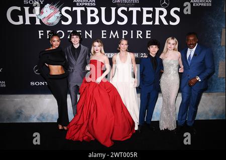 New York, USA. März 2024. Besuchen Sie die Premiere von „Ghostbusters: Frozen Empire“ im AMC Lincoln Square Theater, New York, NY, 14. März 2024. (Foto: Anthony Behar/SIPA USA) Credit: SIPA USA/Alamy Live News Stockfoto