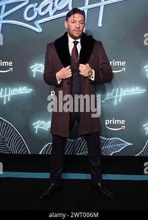 London, Großbritannien. März 2024. Conor McGregor im Road House UK Special Screening, Curzon Cinema am 14. März 2024 in London, Großbritannien. Foto: Stuart Hardy/ABACAPRESS.COM Credit: Abaca Press/Alamy Live News Stockfoto