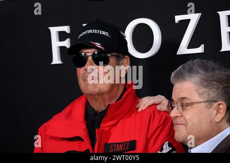 New York City, Usa. März 2024. Dan Aykroyd und Patton Oswalt nehmen am 14. März 2024 an der Premiere von Ghostbusters: Frozen Empire in New York City Teil. Foto: Charles Guerin/ABACAPRESS.COM Credit: Abaca Press/Alamy Live News Stockfoto