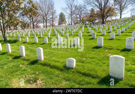 Arlington National Cemetery, United States National Cemetery System im Arlington County, Virginia, USA Stockfoto