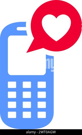 Valentinstag-Symbol, Feiertagskymbol Stock Vektor