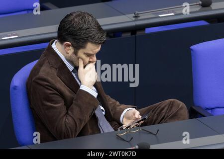 Marco Buschmann FDP, Bundesminister der Justiz, aufgenommen im Deutschen Bundestag in Berlin, 15.03.2024. Berlin Deutschland *** Marco Buschmann FDP , Bundesjustizminister, erfasst im Deutschen Bundestag in Berlin, 15 03 2024 Berlin Deutschland Copyright: xKiraxHofmannxphotothek.dex Stockfoto