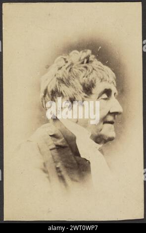 Porträt von Reverend J. Gardener. Unbekannt, Fotograf Ende des 19. Jahrhunderts Büstenporträt eines alten Mannes mit geschlossenen Augen nach rechts gerichtet. (Rückseitig, bedruckt) oben in der Mitte, in Bleistift: 'Rev J. Gardener.'; (rückseitig bedruckt) oben rechts, in Bleistift [Zahl verdeckt]: 'A5'; Stockfoto