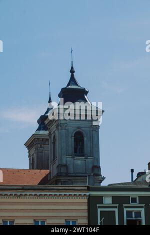 Wunderschöne Architektur in Leszno, Polen Stockfoto