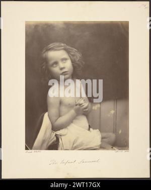 Der Säugling Samuel. Julia Margaret Cameron, Fotografin (Britin, geb. Indien, 1815–1879) April 1865 in The History of Our Lord as Exemplified in Works of Art (1864) beschreibt Anna Jameson den alttestamentlichen Charakter Samuel als ein Thema „das zu viel Schönheit, aber [es] hat kaum seinen Weg in die Kategorie der eigentlichen Kunst gefunden.“ Sie stellt ferner fest, dass „der fromme Gehorsam, der das Leben Samuels geprägt hat, in der Handlung des Kindes wunderbar angezeigt wird“. Samuel Julia Margaret Cameron beschäftigt Freddy Gould (* 1861, Todedatum unbekannt), den Sohn eines lokalen Fischers, der ebenfalls in der Stadt lebt Stockfoto