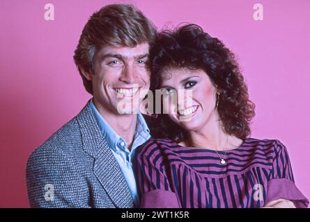 Ein Foto von Marie Osmond und ihrem neuen Ehemann Stephen Craig aus dem Jahr 1983. Sie ließen sich zwei Jahre später scheiden und heirateten 2011 wieder. Fotografiert in Atlanta. Georgien. Stockfoto