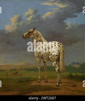 Das Piebald-Pferd des niederländischen Malers Paulus Potter. Von ca. 1650 bis 4, Öl auf Leinwand. Digitales Bild mit freundlicher Genehmigung des Open-Content-Programms von Getty Stockfoto