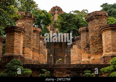 Die Cham Towers von Po Nagar in Nha Trang Vietnam Stockfoto