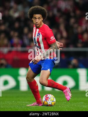 Madrid, Spanien. März 2024. Axel Witsel von Atletico de Madrid spielte im Achtelfinale zwischen Atletico de Madrid und Inter Mailand am 13. März 2024 im Civitas Metropolitano Stadion in Madrid. (Foto: Bagu Blanco/PRESSINPHOTO) Credit: PRESSINPHOTO SPORTS AGENCY/Alamy Live News Stockfoto