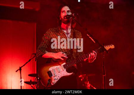 Mailand, Italien. März 2024. Die italienische Rockband MARLENE KUNTZ tritt live auf der Bühne in Alcatraz während der Catartica 2024 Tour auf. Vermerk: Rodolfo Sassano/Alamy Live News Stockfoto