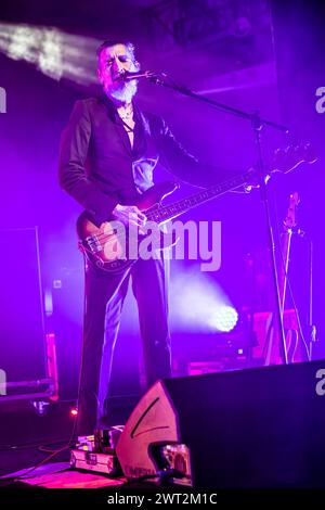 Mailand, Italien. März 2024. Die italienische Rockband MARLENE KUNTZ tritt live auf der Bühne in Alcatraz während der Catartica 2024 Tour auf. Vermerk: Rodolfo Sassano/Alamy Live News Stockfoto