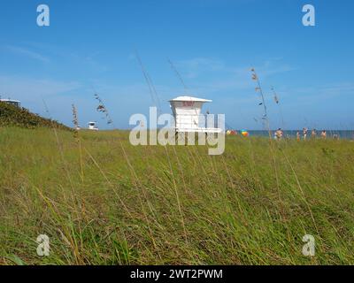 Ft. Pierce, Florida, USA - 29. Dezember 2015: Strand auf North Hutchinson Island. Stockfoto